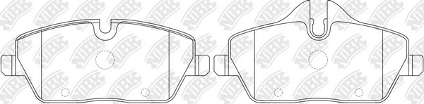 Колодки тормозные BMW 1 (E87) передние (4шт.) NIBK PN0508 NIBK