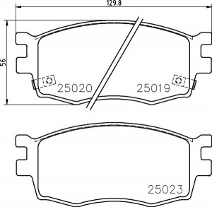 Колодки тормозные KIA Rio (05-) передние (4шт.) MINTEX MDB3057 MINTEX
