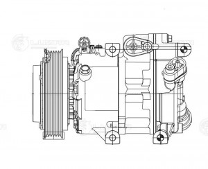 Компрессор кондиц. для а/м Kia CEED/i30 (07-)/Hyundai Elantra HD (06-) LCAC08H1 LCAC08H1 LUZAR
