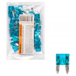 Предохранители флажковые Mini 15А AIRLINE 50 шт. AFUM15 AIRLINE