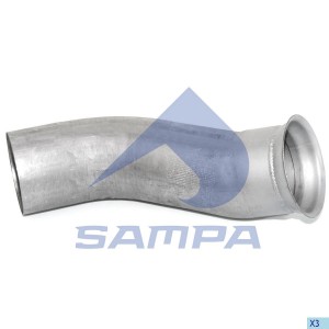 Труба глушителя передняя 079.188 SAMPA