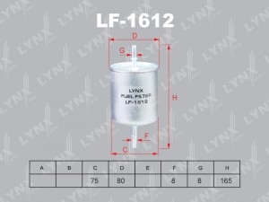 Фильтр топливный LF-1612 LYNXAUTO