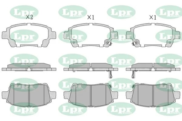 Комплект тормозных колодок 05P1062 05P1062 LPR