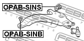 Сайлентблок OPAB-SINS OPAB-SINS FEBEST