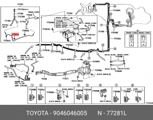 Хомут TOYOTA 90460-46005 90460-46005 TOYOTA