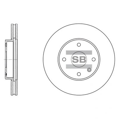Диск тормозной Chevrolet Epica 2.0/2.5/2.0D 05 SD3007 SD3007 SANGSIN