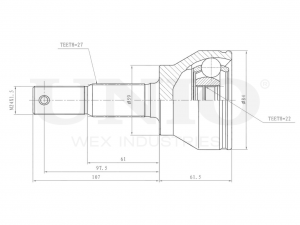 ШРУС внешний CVJ-20153 UNIO