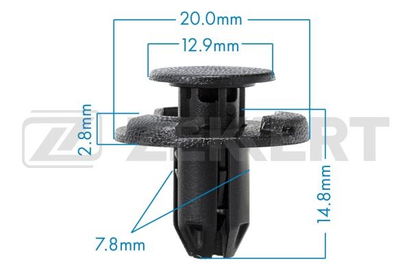 Клипса NISSAN INFINITI крепления бампера заднего ZEKKERT BE-1591 ZEKKERT