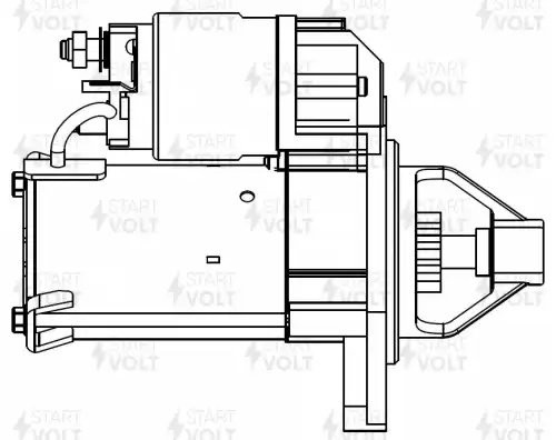 Стартер для а/м ВАЗ 2101, 21213, 21214, 2123 (редукторный) "STARTVOLT" LST0102 START VOLT