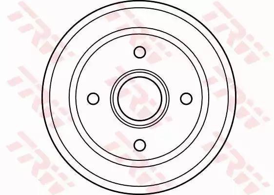 Барабан тормозной OPEL AGILA (H00), SUZUKI WAGON R+ (MM) DB4303 DB4303 TRW