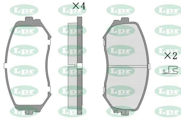 Комплект тормозных колодок 05P1318 05P1318 LPR