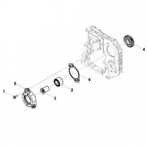 Прокладка привода насоса ГУР 3310 ISF 3.8, КАМАЗ ISBe (Haffen) 0453 HAFFEN