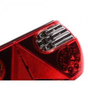 Фонарь задний универсальный светодиодный 12/24V с задним ходом левый MEGAPOWER 37017029 MEGA POWER