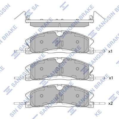 Колодки тормозные дисковые Ford Explorer USA 11 SP1620 SP1620 SANGSIN