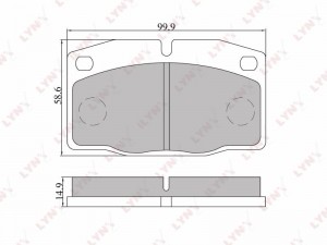 Колодки тормозные передние подходит для DAEWOO Nexia(GM) 1.5 8V 01, OPEL Corsa A BD-5905 LYNXAUTO