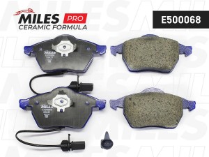 Колодки тормозные передние (Смесь CERAMIC серия PRO) AUDI A4/A6/VOLKSWAGEN PASSA E500068 MILES