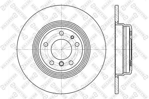 диск тормозной задний!\ BMW E38/E31 2.8-5.0 M51-M62/M70/M73 89> 6020-1533-SX STELLOX