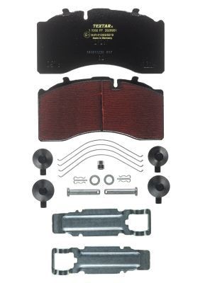 Колодки тормозные MERCEDES SAF дисковые (211x108x30) (4шт.) TEXTAR 2926901 TEXTAR