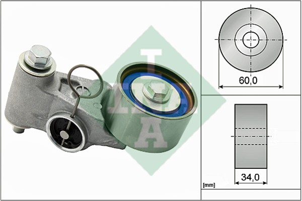 Ролик натяжной ГРМ SUBARU LEGASY II-V 531065520 531 0655 20 INA