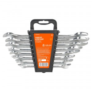 Набор ключей рожковых 8 пр. (8*10,10*12,12*13,14*15,13*17,17*19,19*22,22*24мм) ( ATAK021 AIRLINE