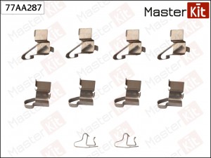 Комплект установочный тормозных колодок SUZUKI BALENO 07-95-01-99, SWIFT 03-89-0 77AA287 MASTER KIT