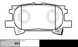 Колодки тормозные TOYOTA Harrier 2003 ~ 2012 / Highlander 2000 ~ 2007 / Kluger 2 GK1058 CTR