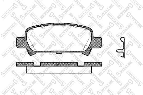 729 02 !колодки дисковые з.\ Subaru Forester 2.0 97-02/Impreza 00>/Legacy 98> 740-002B-SX STELLOX