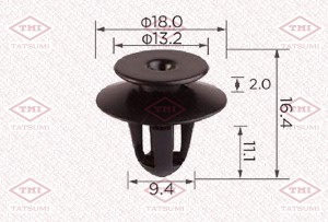 КРЕПЛЕНИЕ ОБШИВКИ ДВЕРИ MERCEDES BENZ ALL FORD EUROPA TJB1346 TATSUMI