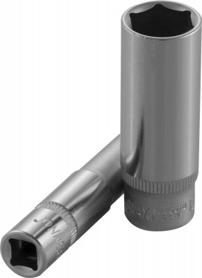 головка торцевая! глубокая 1/4''DR, 8 мм\ S04HD2108 JONNESWAY