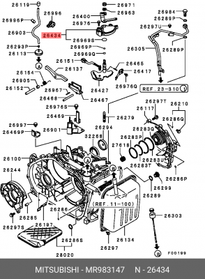 ПЕРЕКЛЮЧАТЕЛЬ ПОЛОЖЕНИЯ РЫЧАГА АКПП MR983147 MR983147 MITSUBISHI