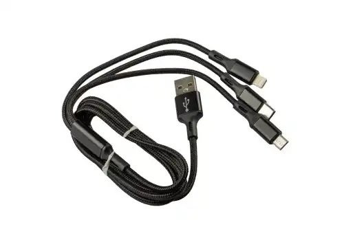 Кабель универсальный USB 3 в 1 (lightning / miсro-USB / type-C), 1, 2 м. LECAR000145209 LECAR