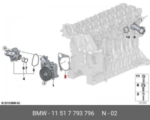 Уплотнитель металл 11517793796 11 51 7 793 796 BMW