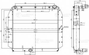 Радиатор ЗИЛ-4331 алюминиевый LUZAR LRC06331B LUZAR