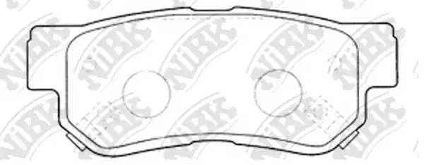 Колодки тормозные HYUNDAI Getz задние (4шт.) NIBK PN0539 NIBK