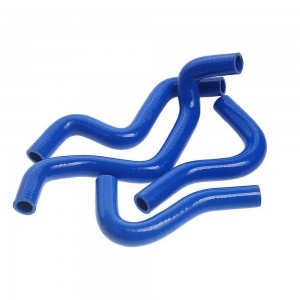 Патрубок ГАЗ-3302 Бизнес отопителя Н/О комплект 4шт. синий силикон MEGAPOWER 810-13-004 MEGA POWER