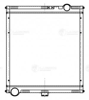 Радиатор водяного охлаждения КАМАЗ 4308/5308 Cummins ISBe ЕВРО-4 (тип BEHR) LUZA LRC 07152 LUZAR
