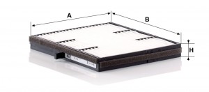 Фильтр салонный CU1719 CU1719 MANN FILTER