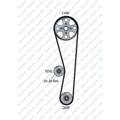 Ремень ГРМ HYUNDAI Accent,Elantra,Getz (105х22) DAYCO 94660 DAYCO