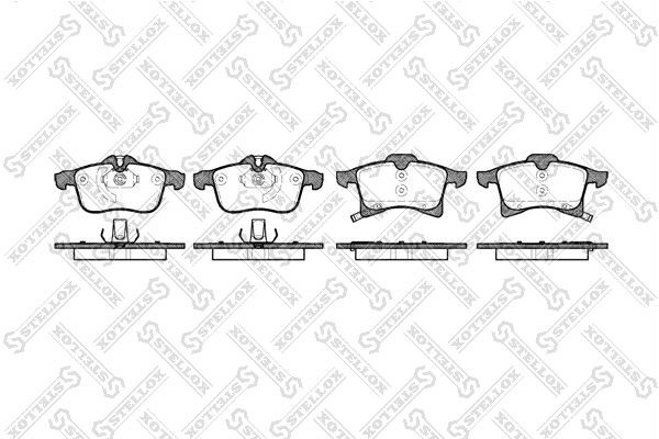 1036 02 !колодки дисковые п.\ Opel Meriva 1.4-1.7DTi 03> 1047-002-SX STELLOX