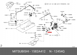Прокладка MITSUBISHI L200 (15-) клапана рециркуляции отработанных газов OE 1582A412 MITSUBISHI
