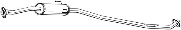 Глушитель TOYOTA Rav 4 (00-05) средняя часть BOSAL 291-415 BOSAL