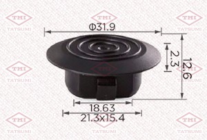 Клипса автомобильная [упаковка 10 штук] TOYOTA TJB1174 TJB1174 TATSUMI