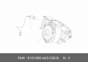 Резистор FAW J6 отопителя OE 8101080A65C00B FAW