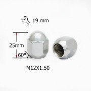 ГАЙКА M12X1,50 25ММ КОНУС,ЗАКРЫТАЯ КЛ19ММ ХРОМ FPA00026CHX FPA00026CHX SDS EXCLUSIVE