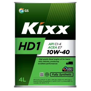 Масло моторное KIXX HD1 API CI-4/SL 10W40 синт.4л L206144TE1 KIXX