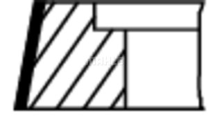 Кольца поршневые комплект d127 R6 3.5*2.5*3.5 Scania DC9/DT12.11/12.12/12.17 06177N0 MAHLE KNECHT