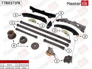 Комплект цепи ГРМ JEEP EHD (3,0L) GRAND CHEROKEE IV (WK2) 10- 77B0371FK 77B0371FK MASTER KIT