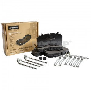 Колодки тормозные 29162 SAF, Schmitz (Wabco PAN 22) c крепежом 180.000162 ROSTAR