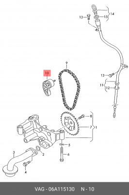 VW GOLF IV/BORA (1997-2005)/AUDI A3 (8L1) (1996-20 06A 115 130 VAG