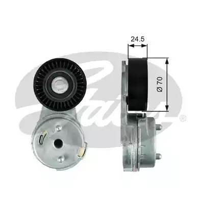 ролик обводной ремня НО!\ Chrysler Voyager IV/Dodge Caravan/Jeep Cherokee 00> T39072 GATES
